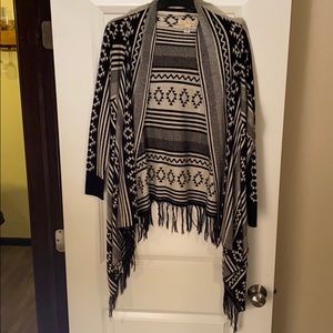 Aztec print cardigan